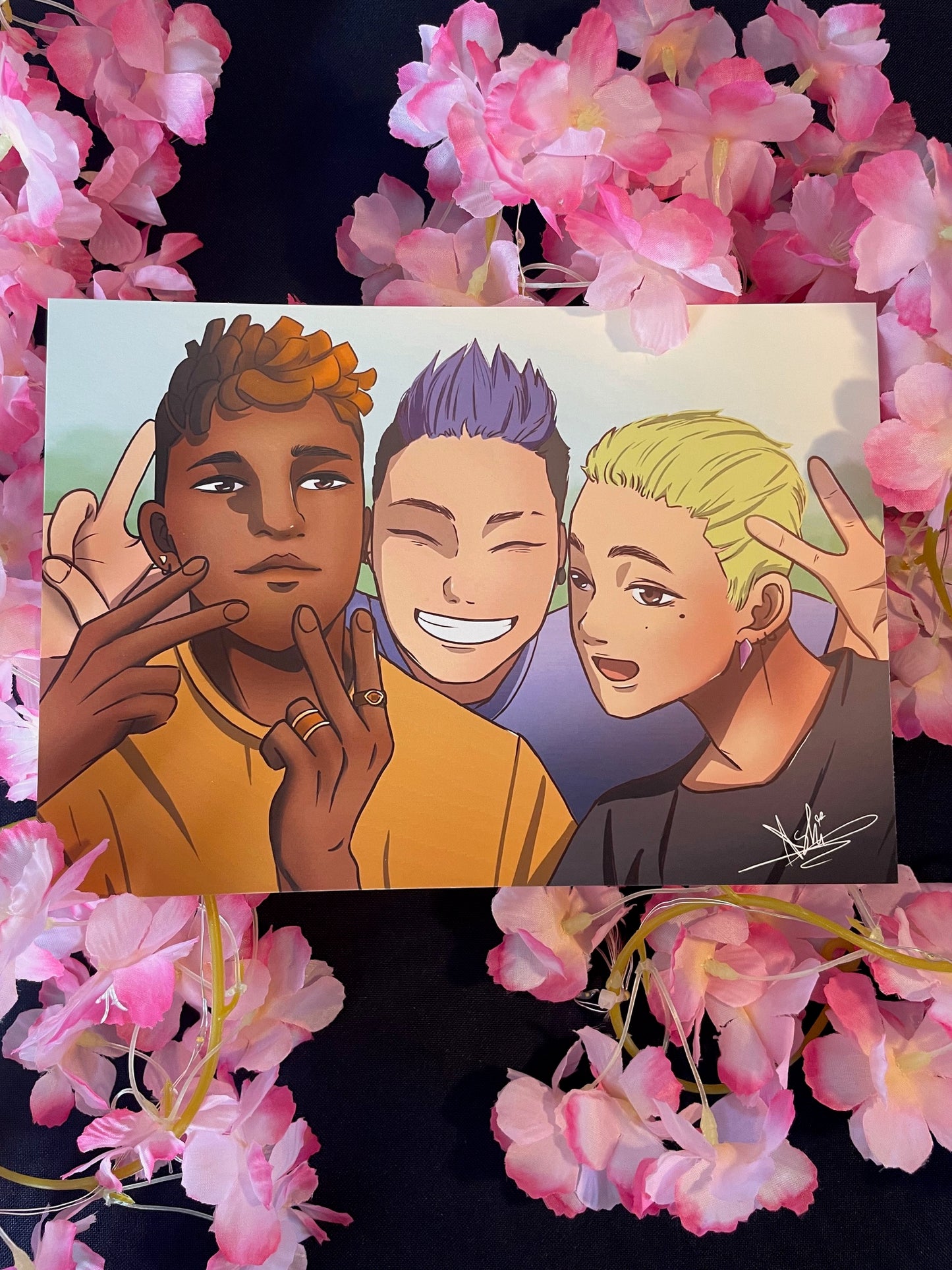 Phoenix, Yoru and Gecko (valorant) Print A5