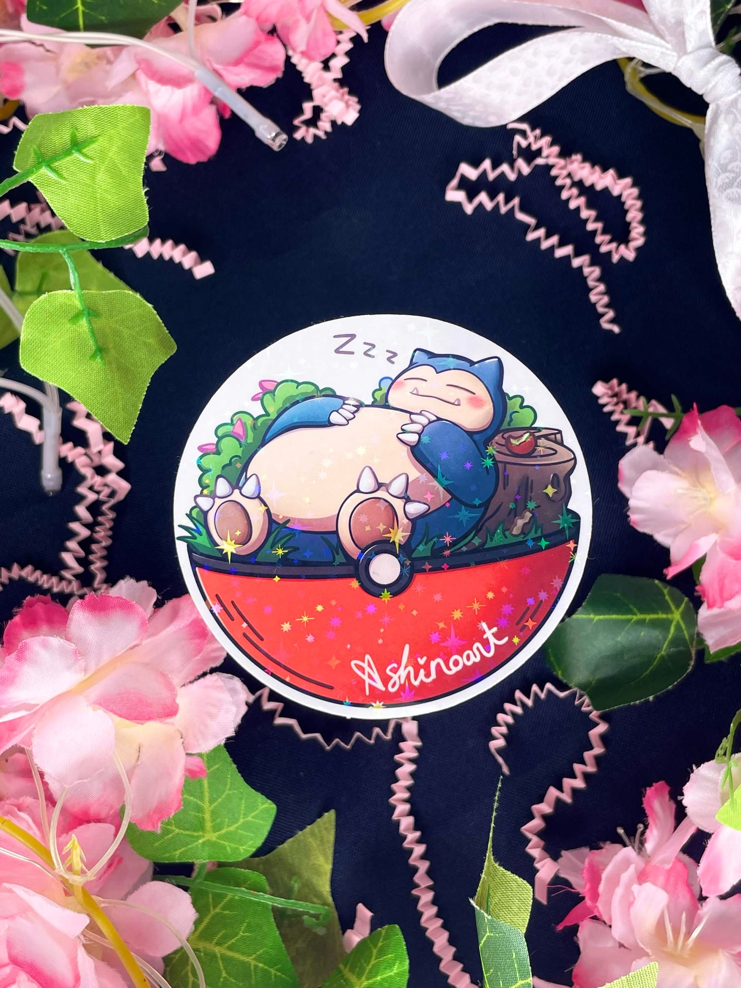 Snorlax Holographic Sticker