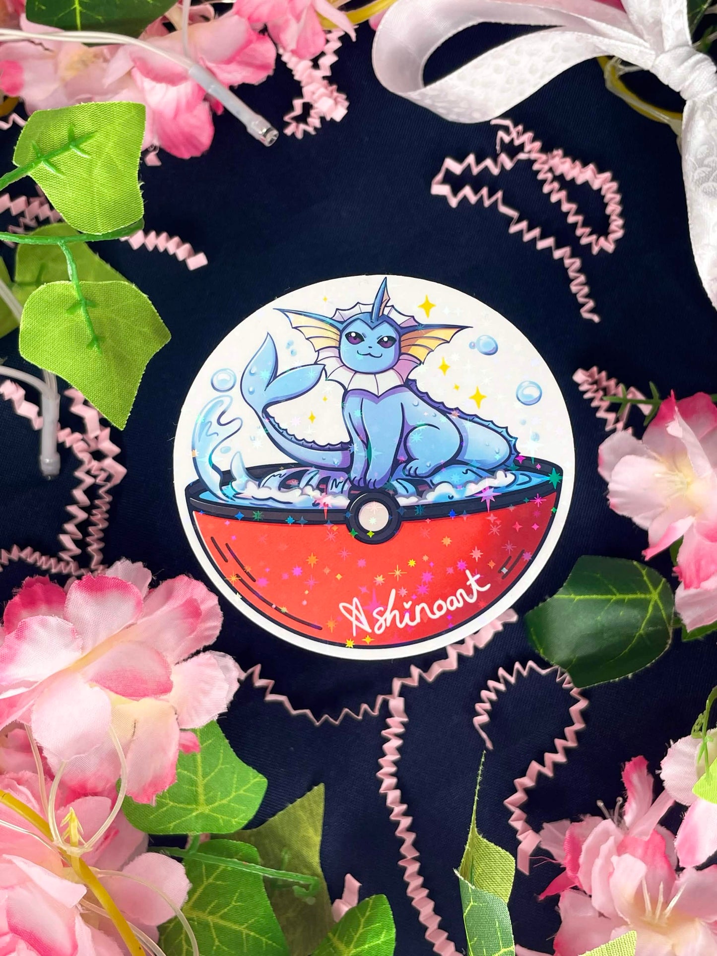 Sticker holographique Aquali