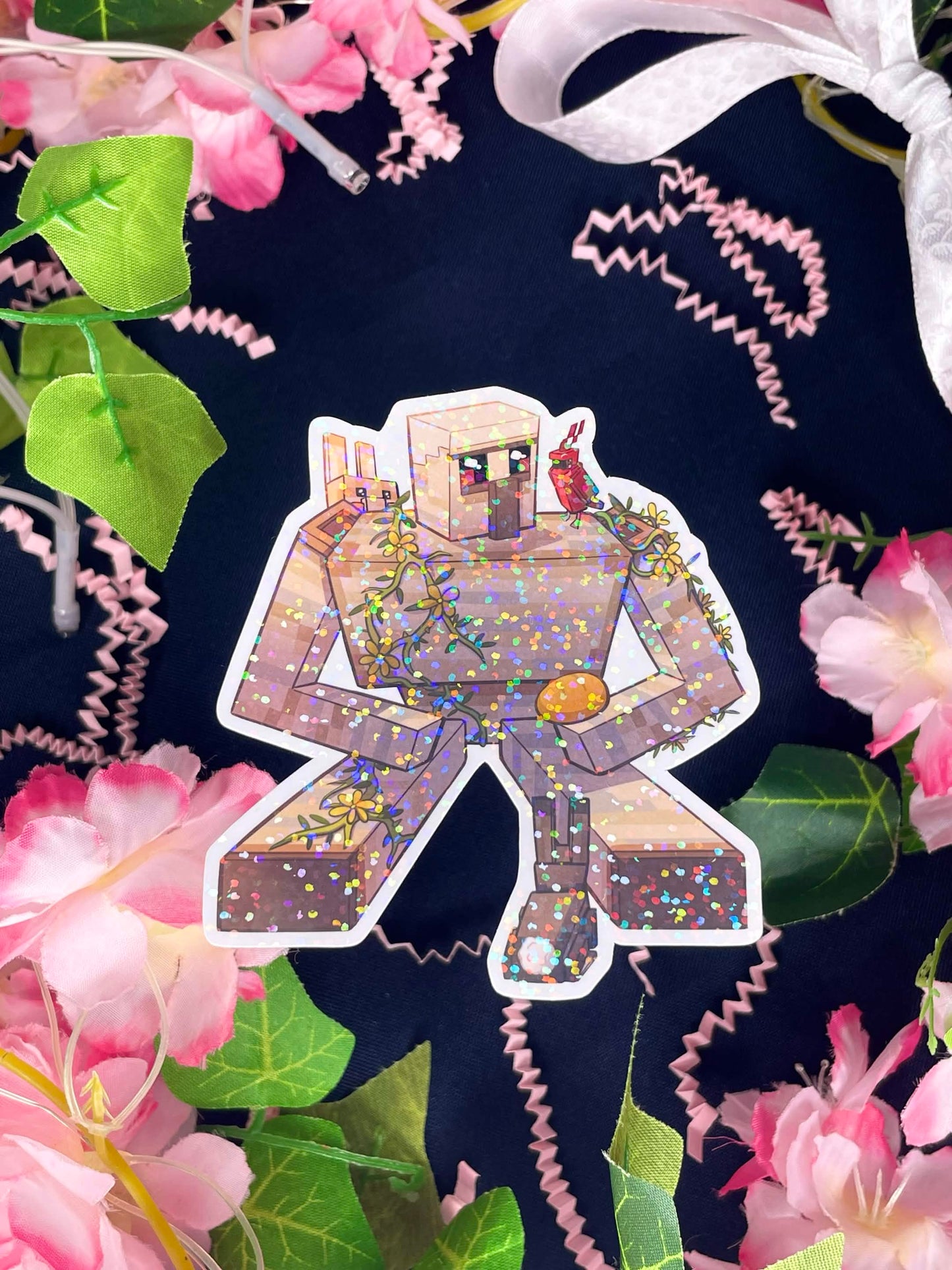 Sticker du Golem de fer holographique (Minecraft)