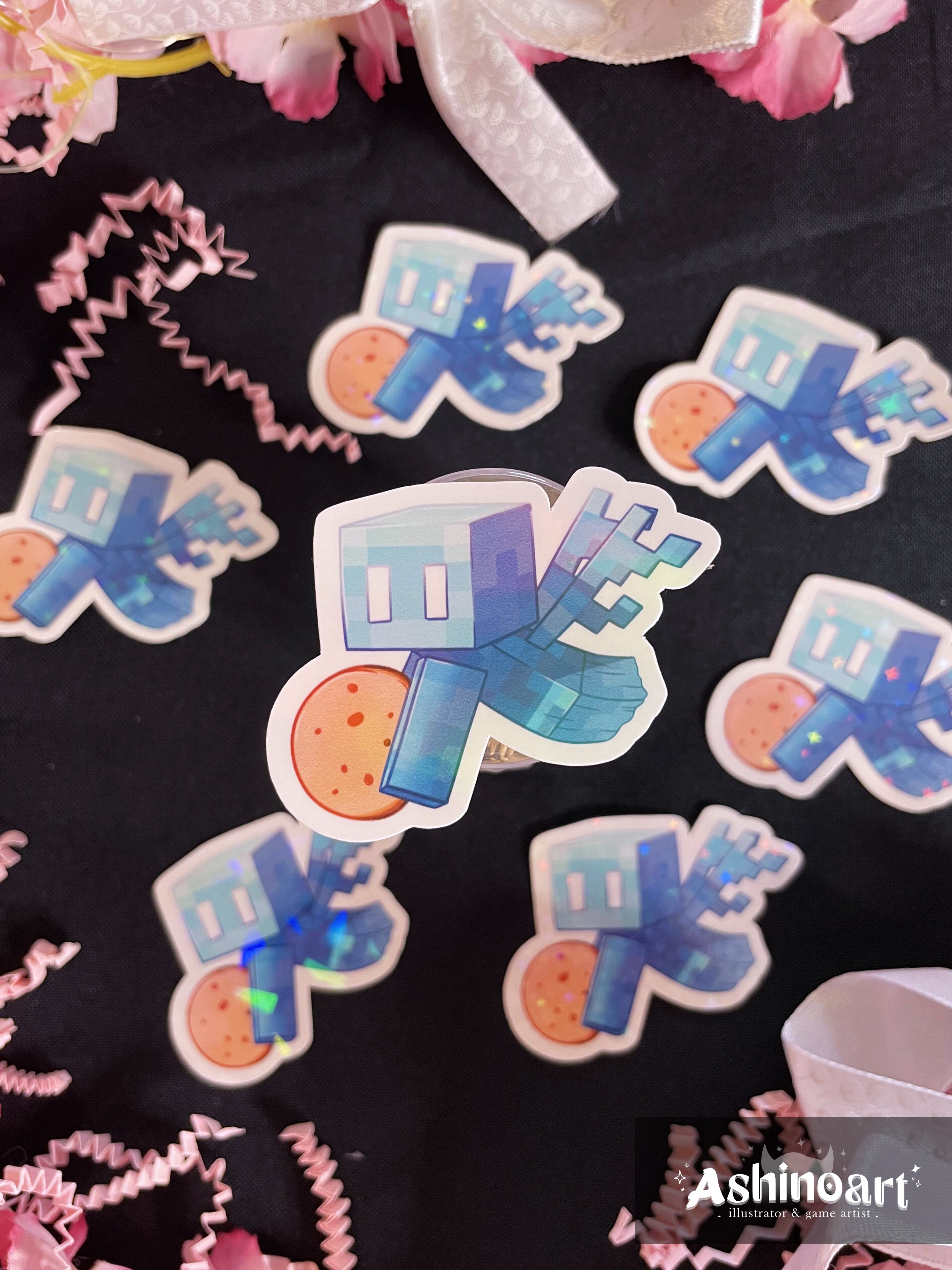 Sticker holographique d'un allay (Minecraft) - Ashinoart's shop