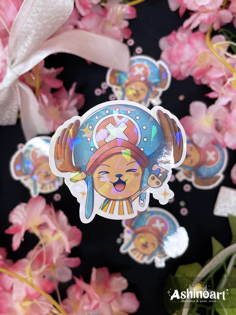 Sticker holographique de Chopper (One piece) - Ashinoart's shop