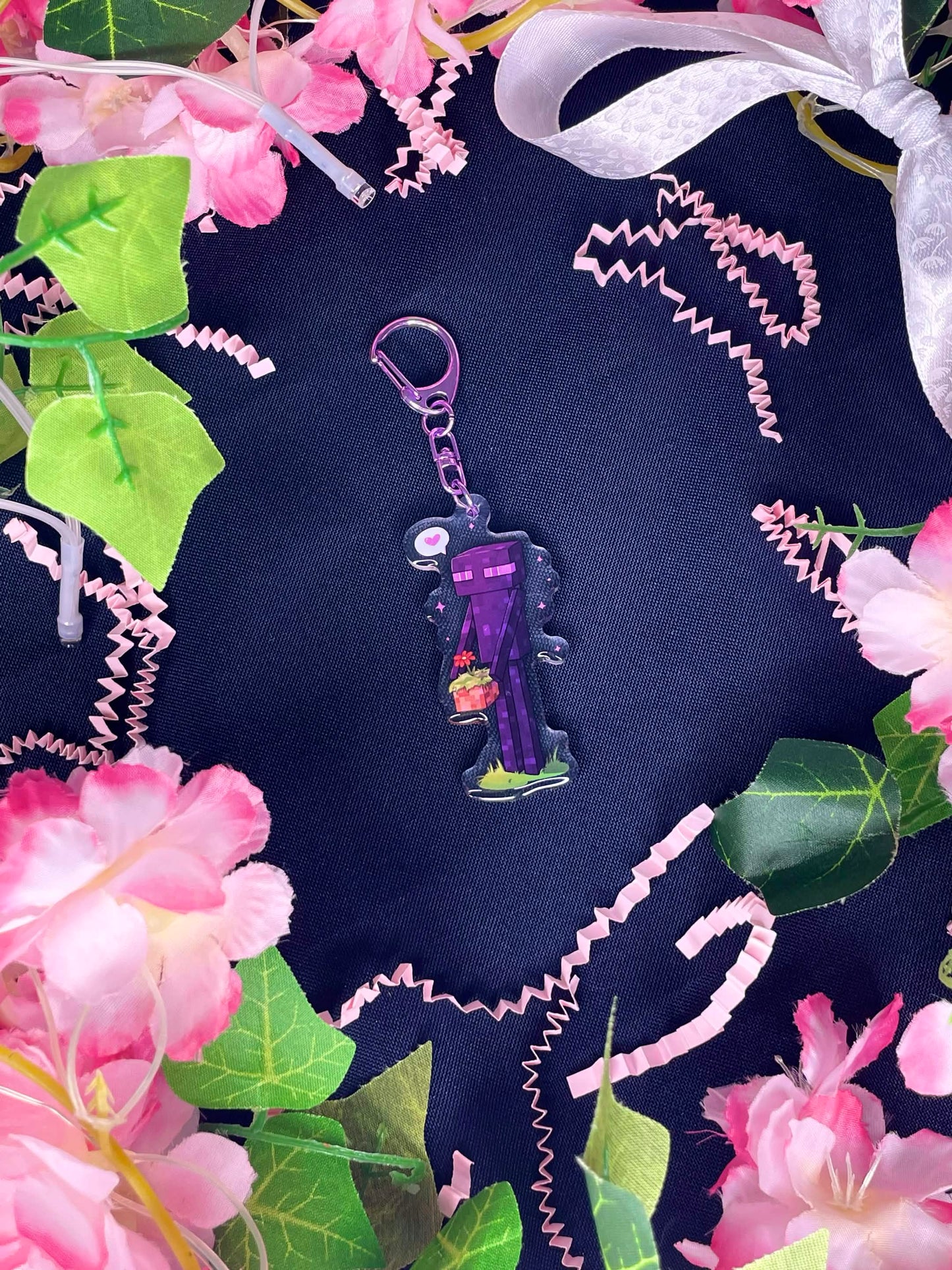 Enderman (Minecraft) Keychain