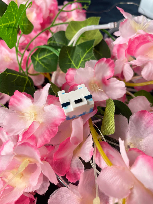 Keycap renard arctique (Minecraft)