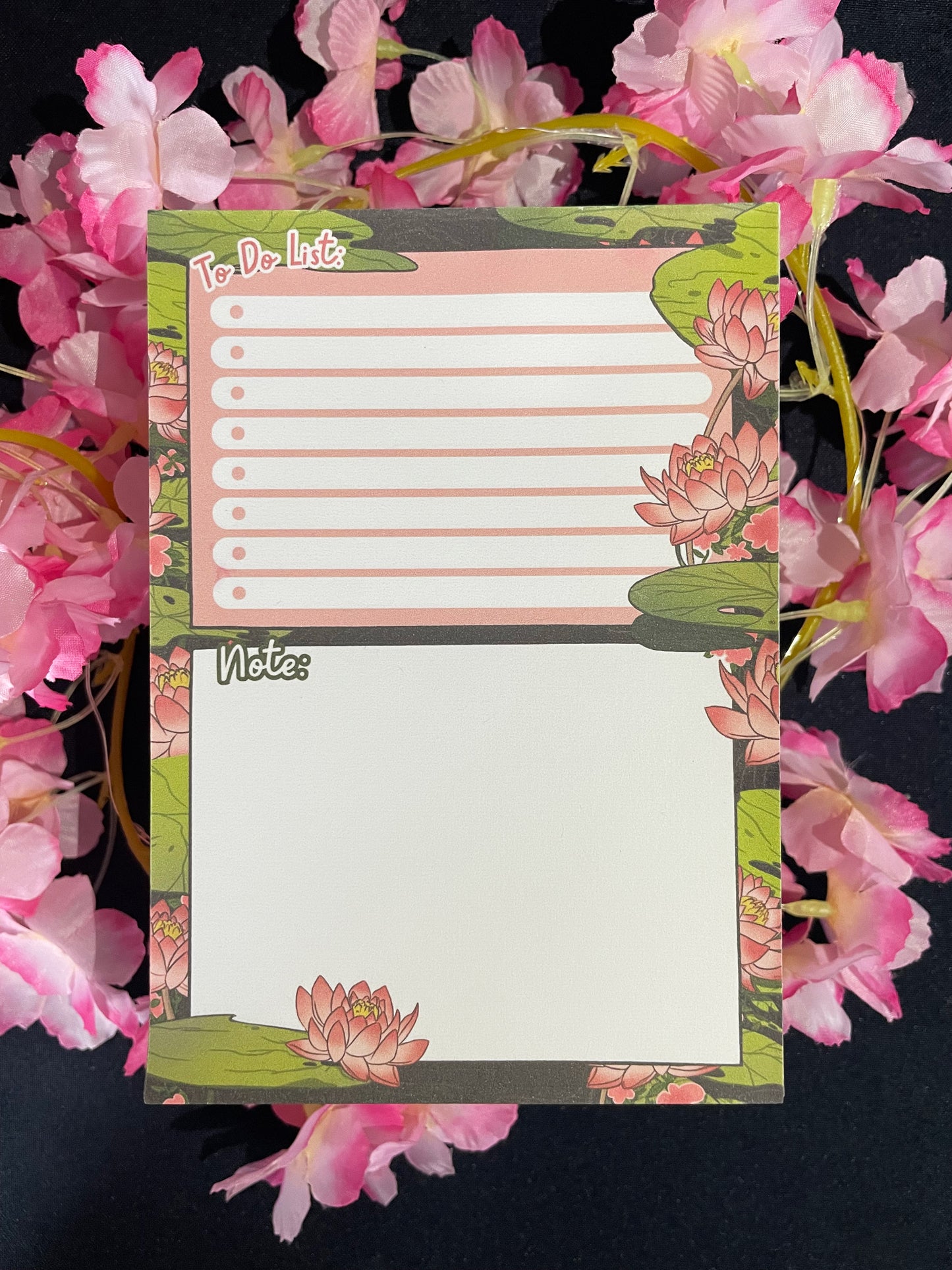 Lotus theme notepads 20 pages