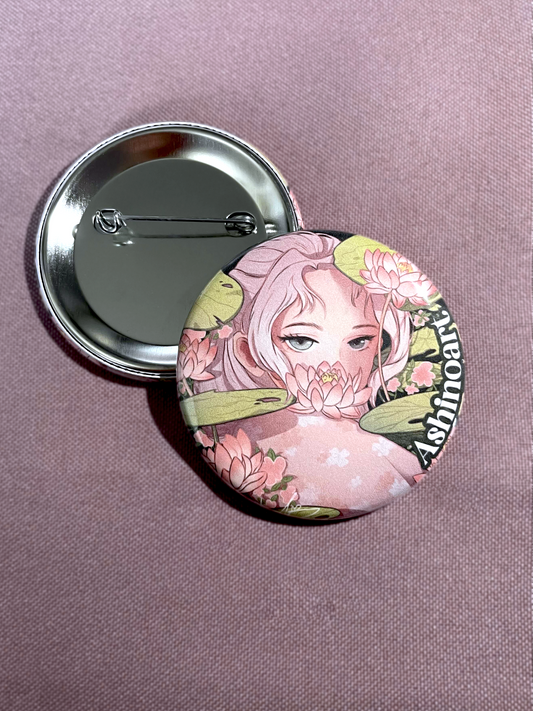 Badge Lotus girl